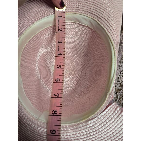 Vintage Pastel Pink Derby Church Hat Tulle - Picture 13 of 16